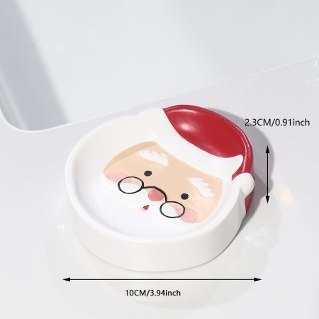 Christmas White Bearded Soap Dish